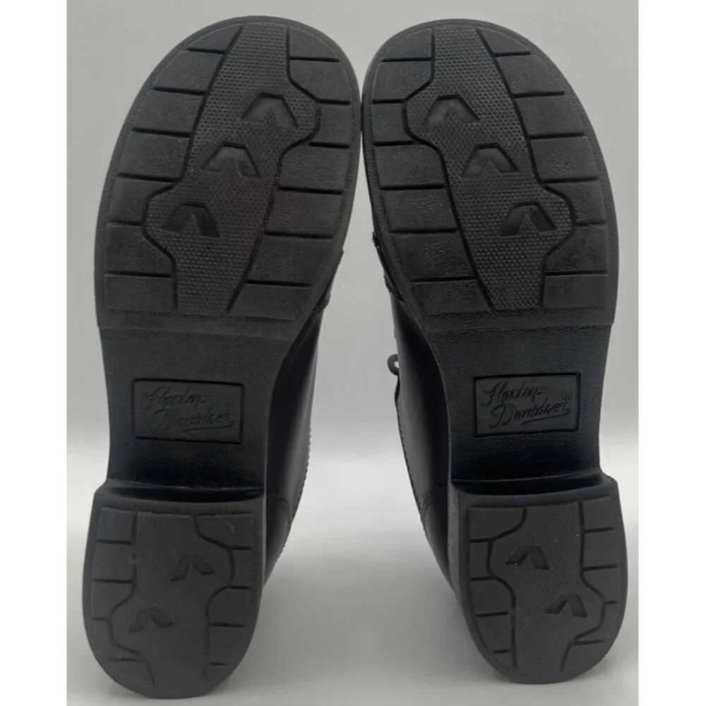 Harley Davidson Motorcycles Women’s Size 9 Dark Brown Leather Heeled Ankle Boots - Picture 13 of 13